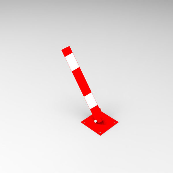 Blokada parkingowa R1 "Słupek" Blokada parkingowa B1 render