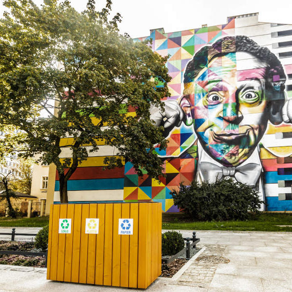 Kosz do segregacji odpadów Aster 3x75l Kosz do segregacji odpadów Aster