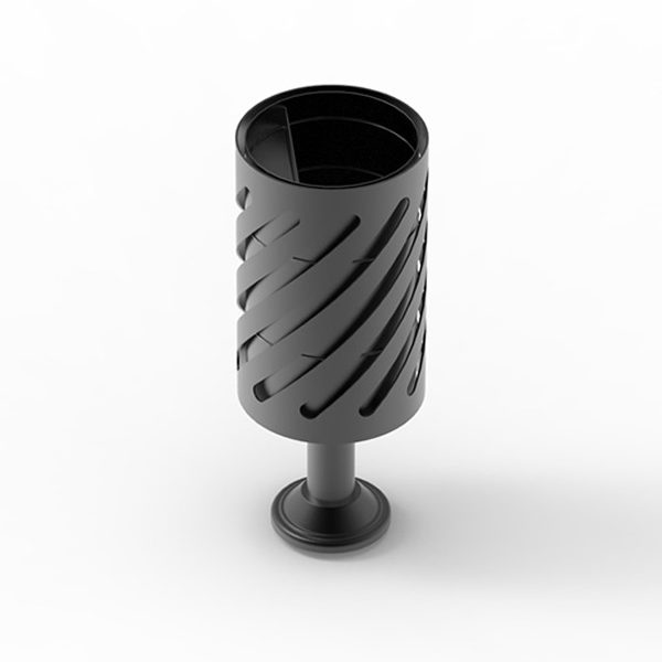 Kosz parkowy Andora Bis 30l Kosz parkowy Andora Bis render