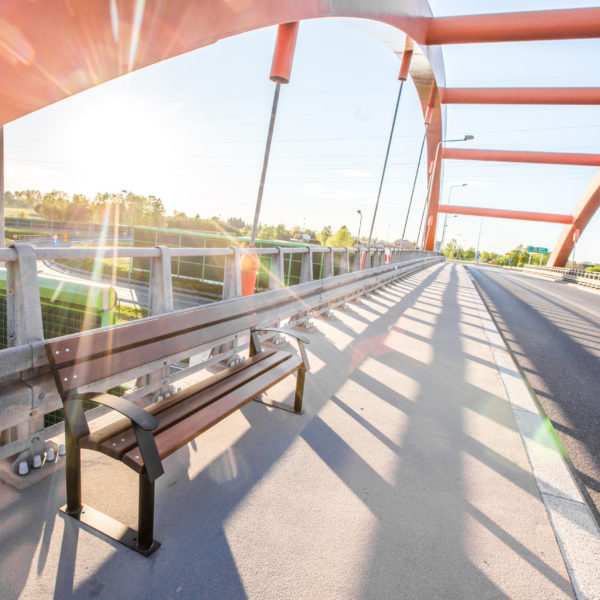 Ławka parkowa Centurion Solidna stalowa ławka parkowa Centurion