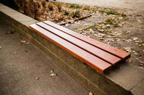 ławka na murek model ST2 ławka parkowa ST2 ławka na murek model ST2