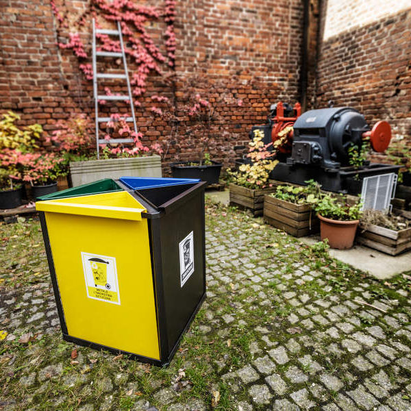 Kosz do segregacji odpadów Bławatek 4x40l kosz do segregacji odpadow Blawatek