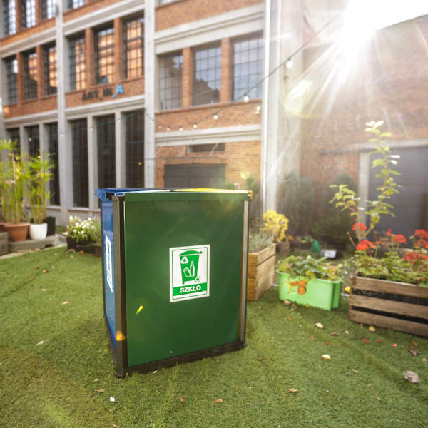 Kosz do segregacji odpadów Bławatek 4x40l kosz do segregacji odpadow blawatek 4
