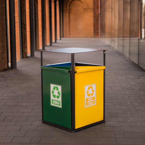 Kosz do segregacji odpadów Bratek 4x40l kosz do segregacji odpadow braktek 2
