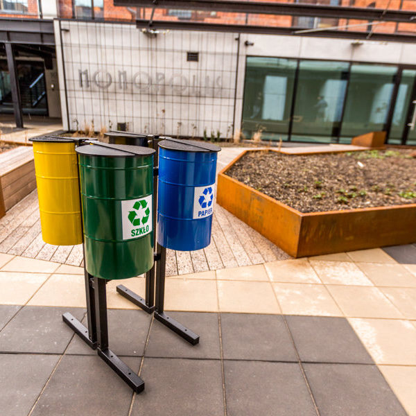 Kosz do segregacji odpadów Koniczyna 4x30l kosz do segregacji odpadow koniczyna 6