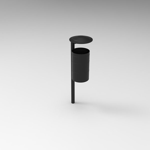 Kosz na śmieci Miejski II 30l kosz na smieci kosz miejski ii render