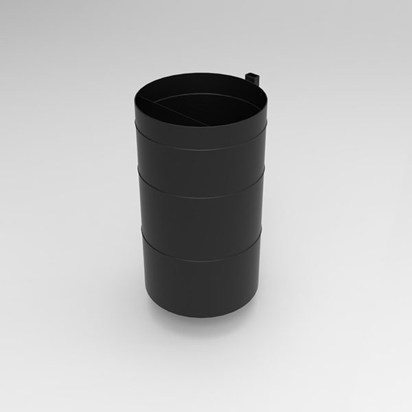 Kosz na śmieci Miejski na ścianę 30l kosz na smieci miejski na sciane render