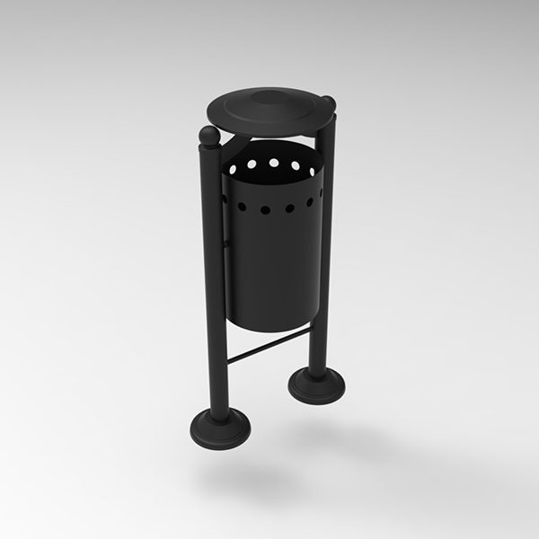 Kosz parkowy Monako 35l kosz parkowy Monako render