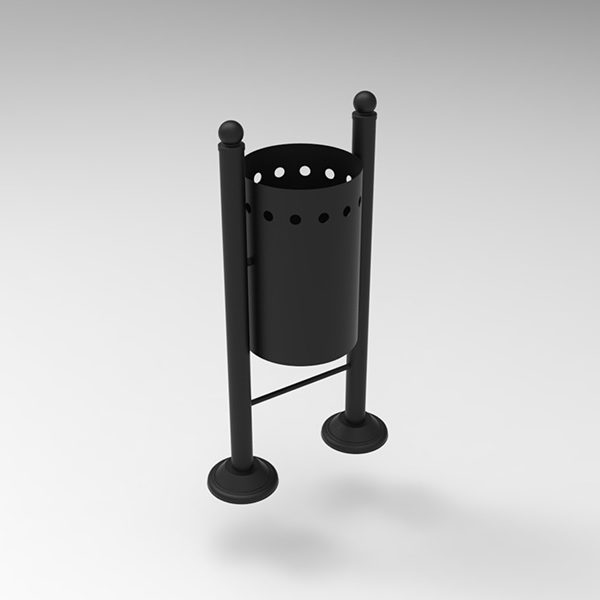 Kosz parkowy Ryga 35l kosz parkowy Ryga render