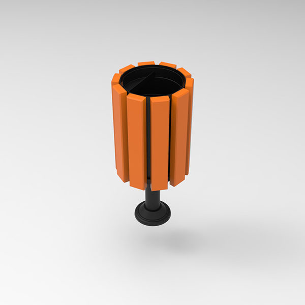 Kosz parkowy Wilno 30l kosz parkowy Wilno render