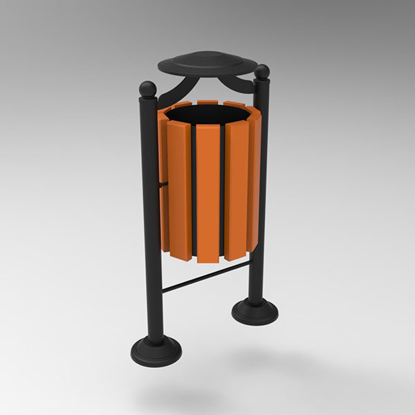 kosz parkowy palermo render