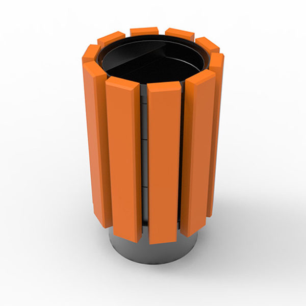 Kosz uliczny Ateny 30l kosz uliczny Ateny render