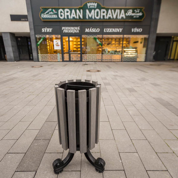 Kosz uliczny Praga WPC 30l kosz uliczny Praga WPC 3