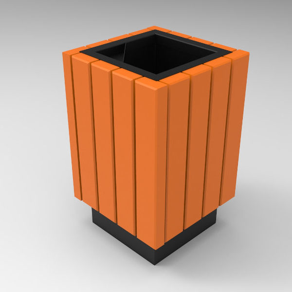 Kosz uliczny Centurion 40l kosz uliczny centurion render 1