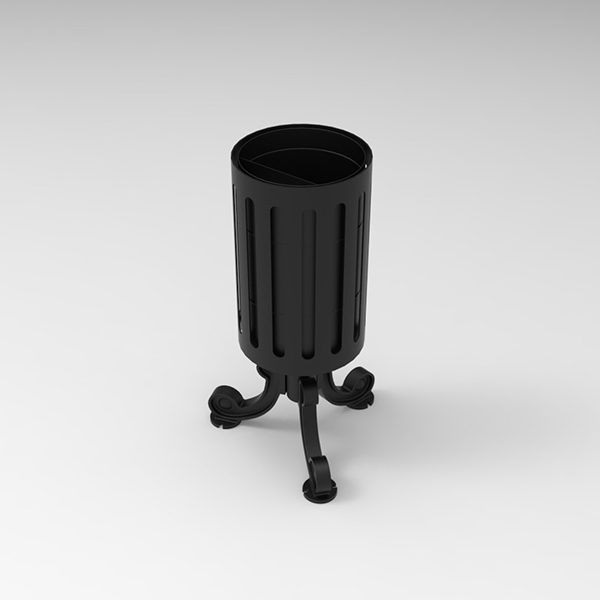 Kosz uliczny Praga II 30l kosz uliczny praga II render