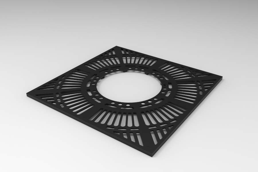 krata zeliwna pod drzewo render krata zeliwna pod drzewo render