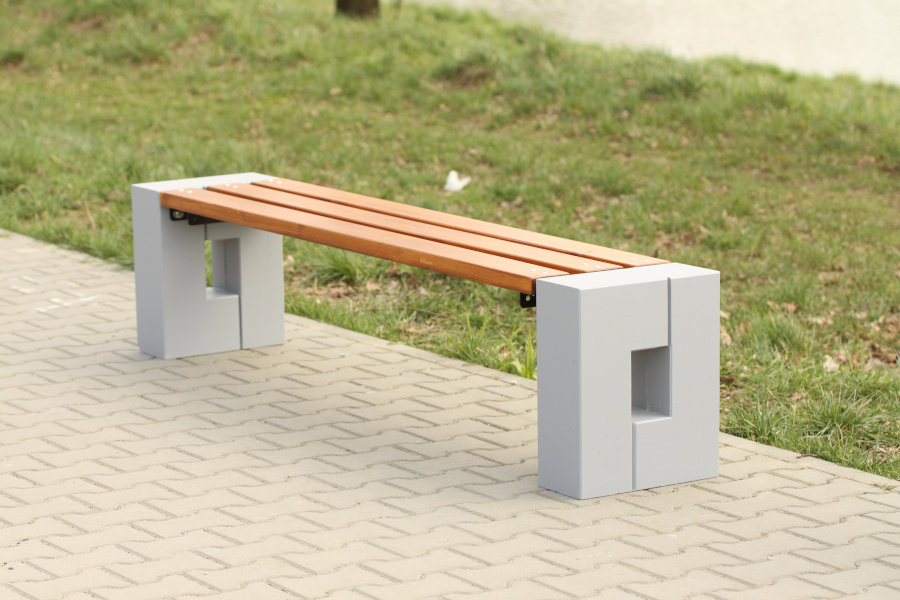 lawka parkowa Roma bez oparcia 3 lawka parkowa Roma bez oparcia 3