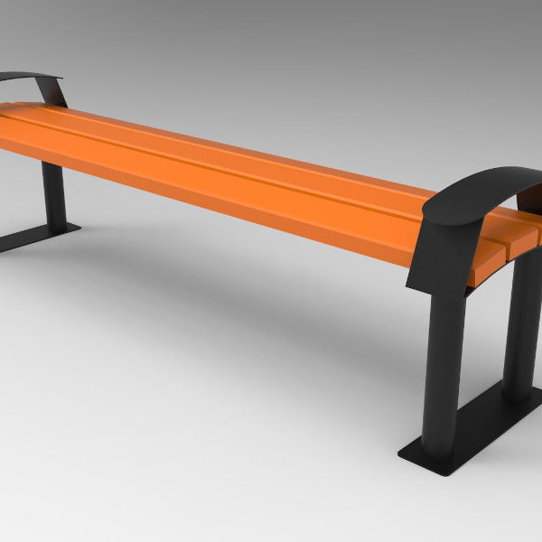 Ławka parkowa Centurion bez oparcia lawka parkowa centurion bez oparcia render