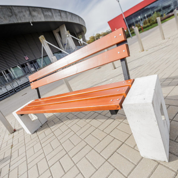 Ławka parkowa Roma z oparciem ławka parkowa Roma 2