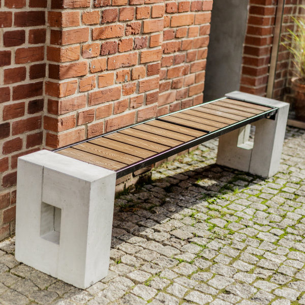 Ławka parkowa Roma WPC bez oparcia ławka parkowa Roma WPC bez oparcia