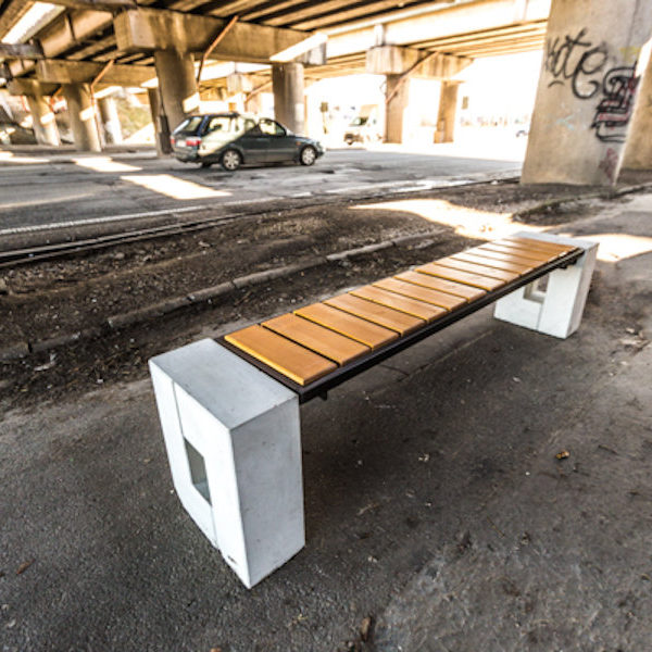 Ławka parkowa Roma Prestige bez oparcia ławka parkowa roma prestige bez oparcia