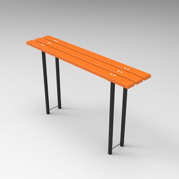 Ławka parkowa ST1 parkowa Lawka stalowa ST1 render