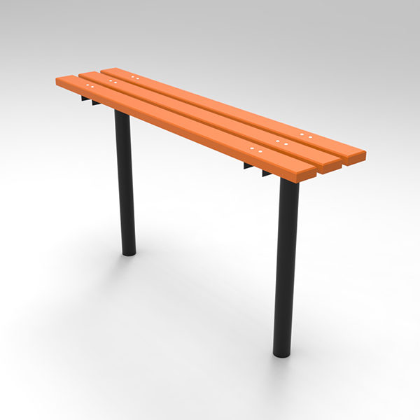 Ławka parkowa ST3 parkowa Lawka stalowa ST3 render