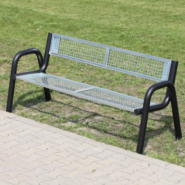 Ławka parkowa Spartan Solid parkowa Lawka stalowa Spartan Solid 2