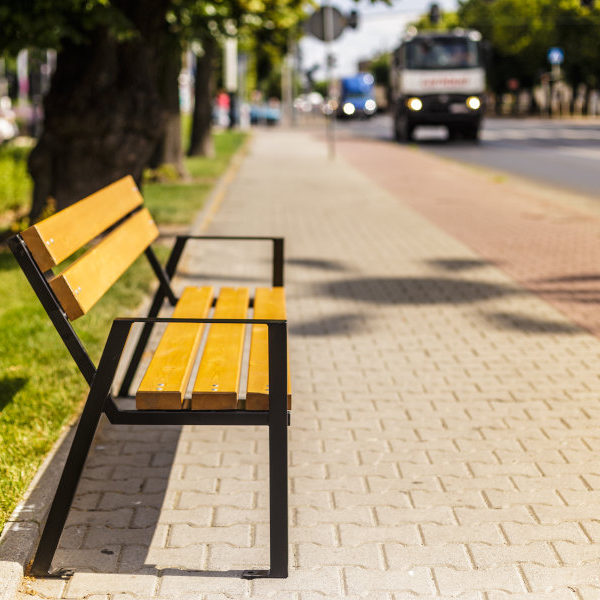 Ławka parkowa Zeus parkowa Lawka stalowa Zeus 1