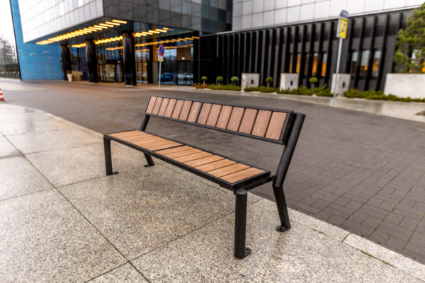 parkowa Lawka stalowa gladiator WPC 3 ławka parkowa gladiator WPC 3