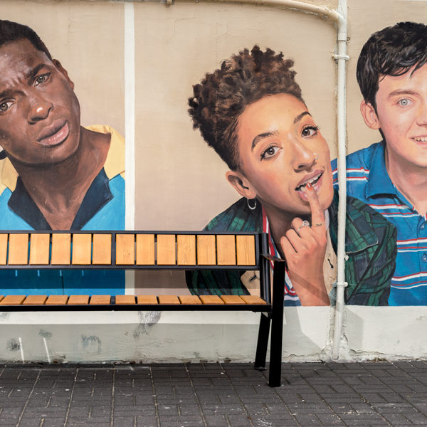 Ławka parkowa Gladiator Prestige z podłokietnikiem parkowa Lawka stalowa gladiator prestige z podlokietnikiem 2