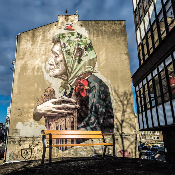 parkowa Lawka stalowa gladiator z podlokietnikiem drewnianym 1