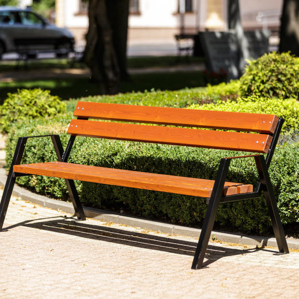 Ławka parkowa Horus parkowa Lawka stalowa horus 1