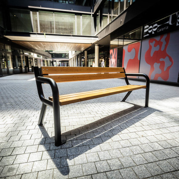 Ławka parkowa Viking parkowa Lawka stalowa viking 4