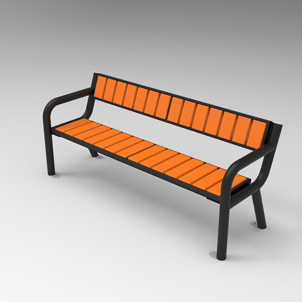 Ławka parkowa Viking Prestige parkowa Lawka stalowa viking prestige render