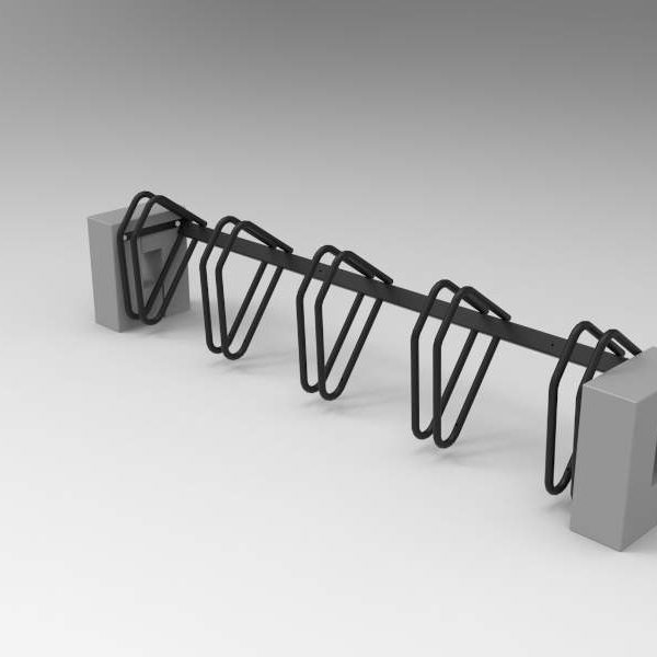 Stojak na rowery Roma 5 stanowisk stojak na rowery Roma render