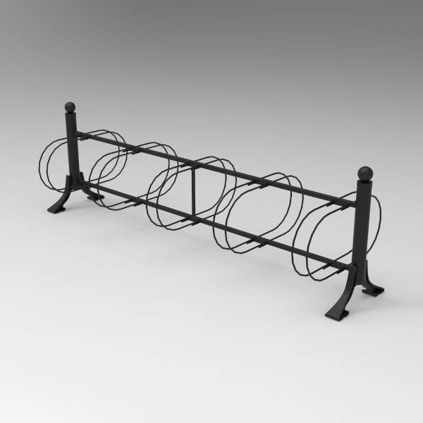 Stojak na rowery Łódzki 10 stanowisk stojak na rowery lodzki 10 stanowisk render