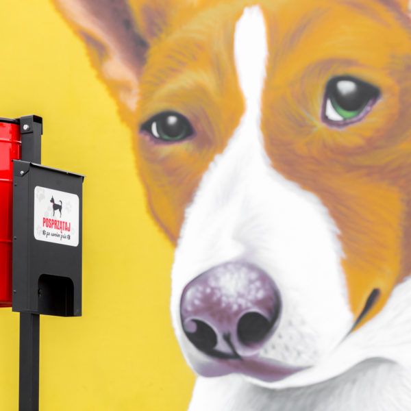 Kosz na psie odchody Tobi z dystrybutorem 30l kosz na psie odchody z dystrybutorem torebek