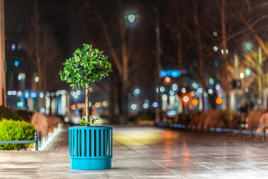 Donica miejska PORTO Stalowa donica miejska PORTO