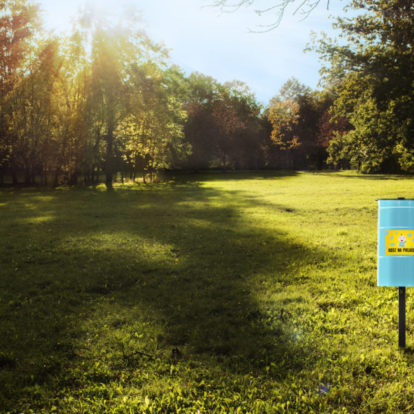 Kosz na pieluchy 30l stalowy uliczny kosz na pieluchy