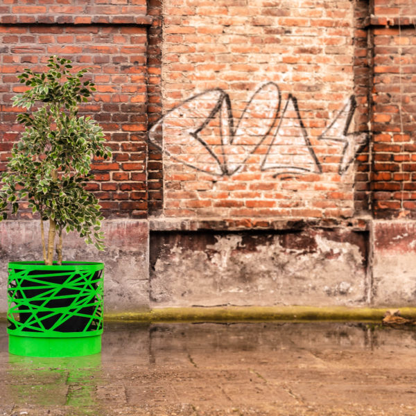 Donica miejska Ostrawa 80l stalowa donica miejska z wkładem 80 litrów Ostrawa