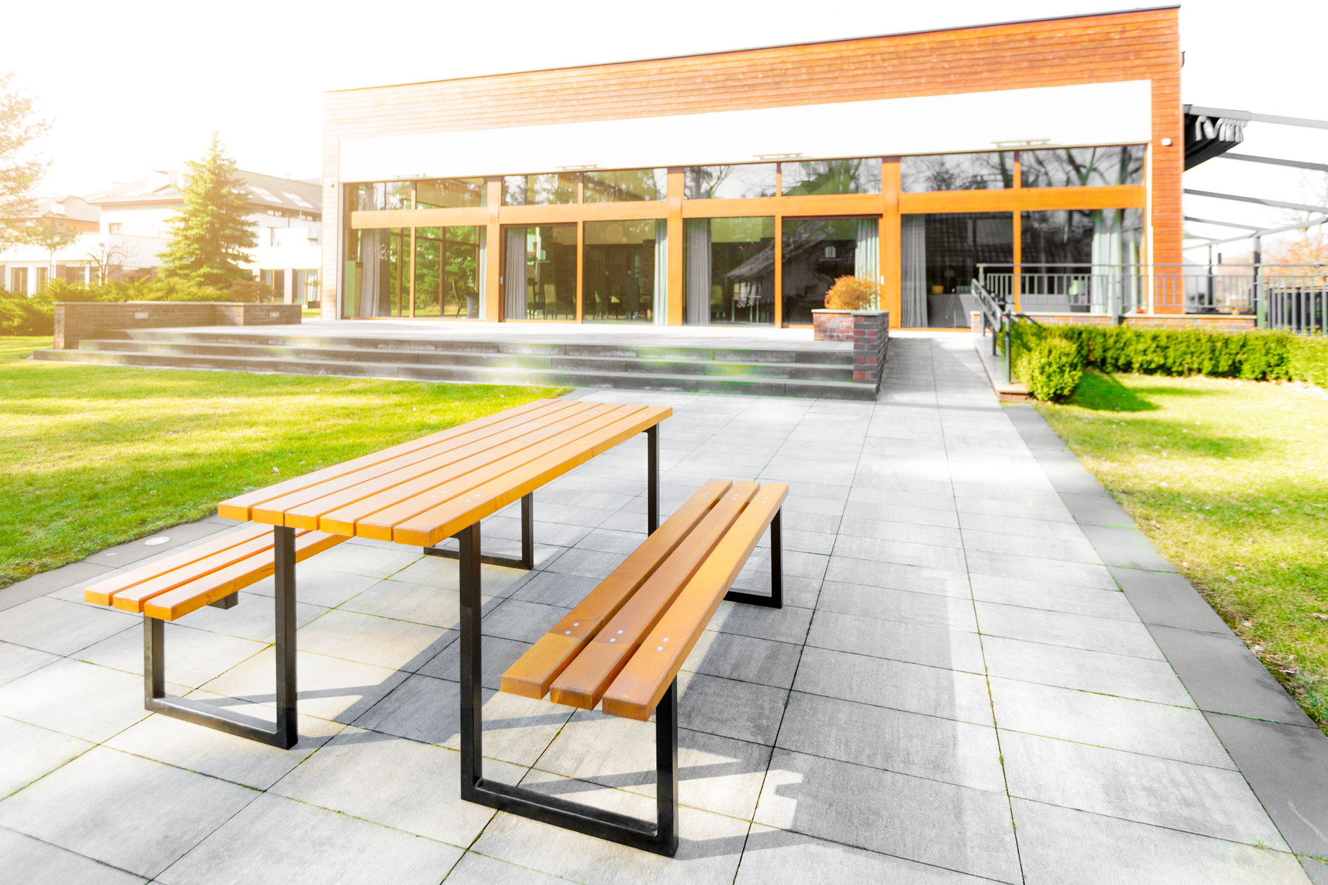 ławostół piknikowy stół miejski ogrodowy Atlas stół miejski Atlasławostół