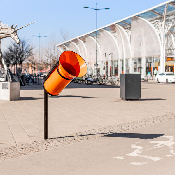 Kosz dla rowerzystów Uliczny miejski stalowy kosz na śmieci dla rowerzystów Rekord