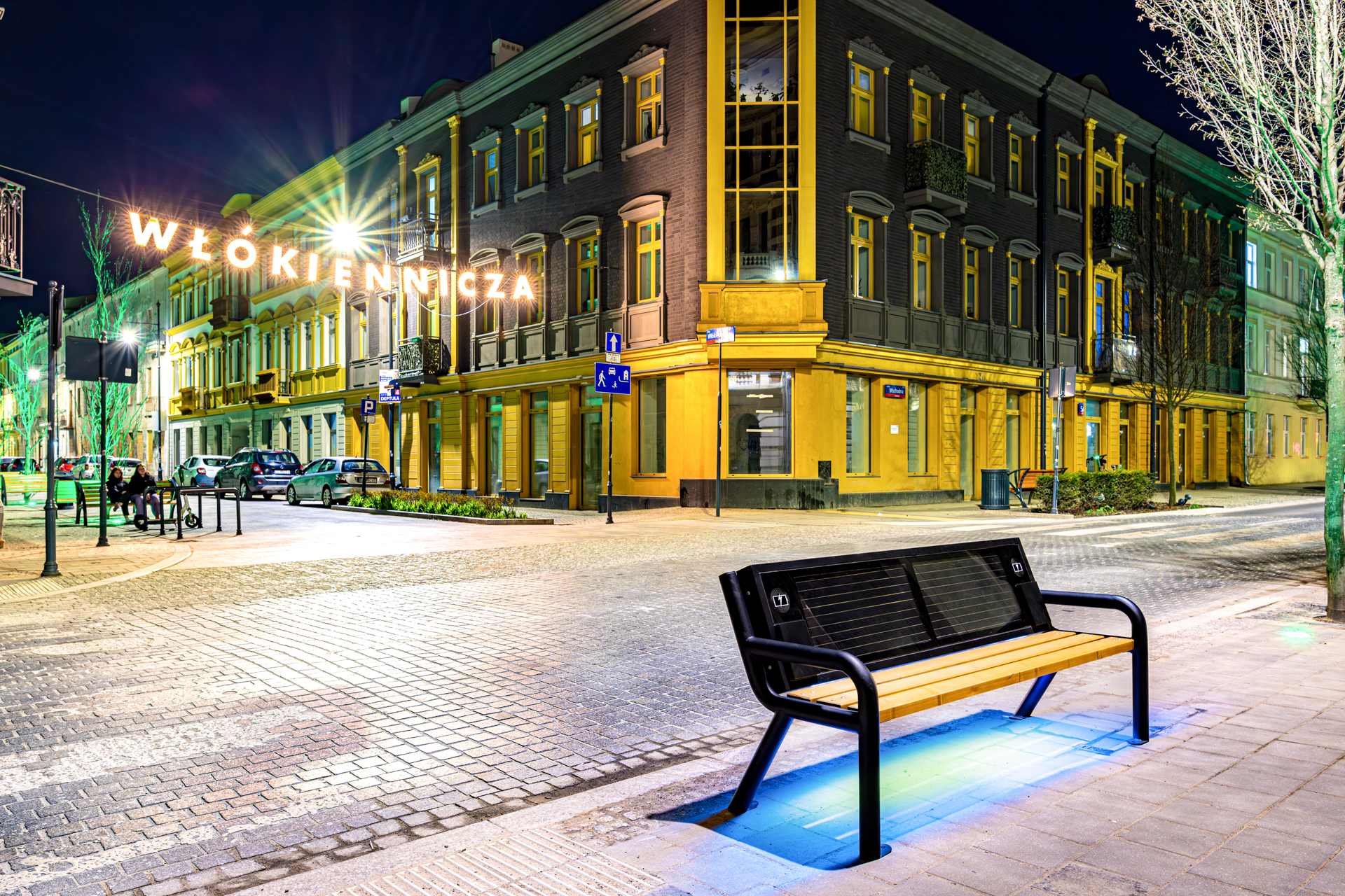 3 funkcje to nie 1 – ławka solarna na obrazku