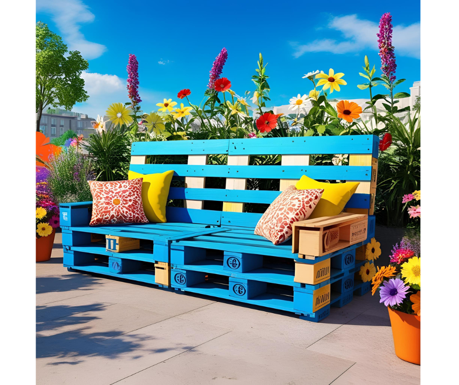 Projekt bez nazwy (19) Ławka wykonana z palet